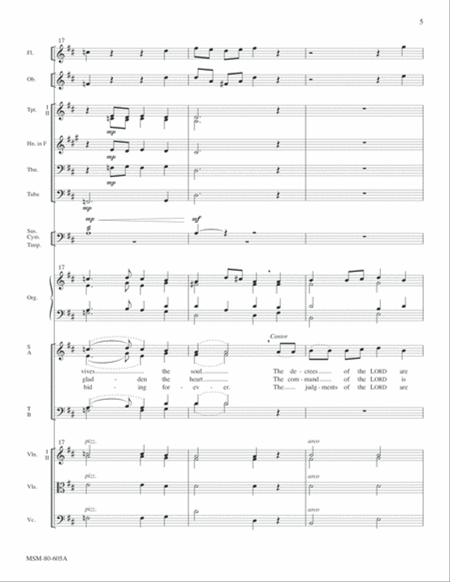 Psalm 19 Choir scores gallery preview page 6