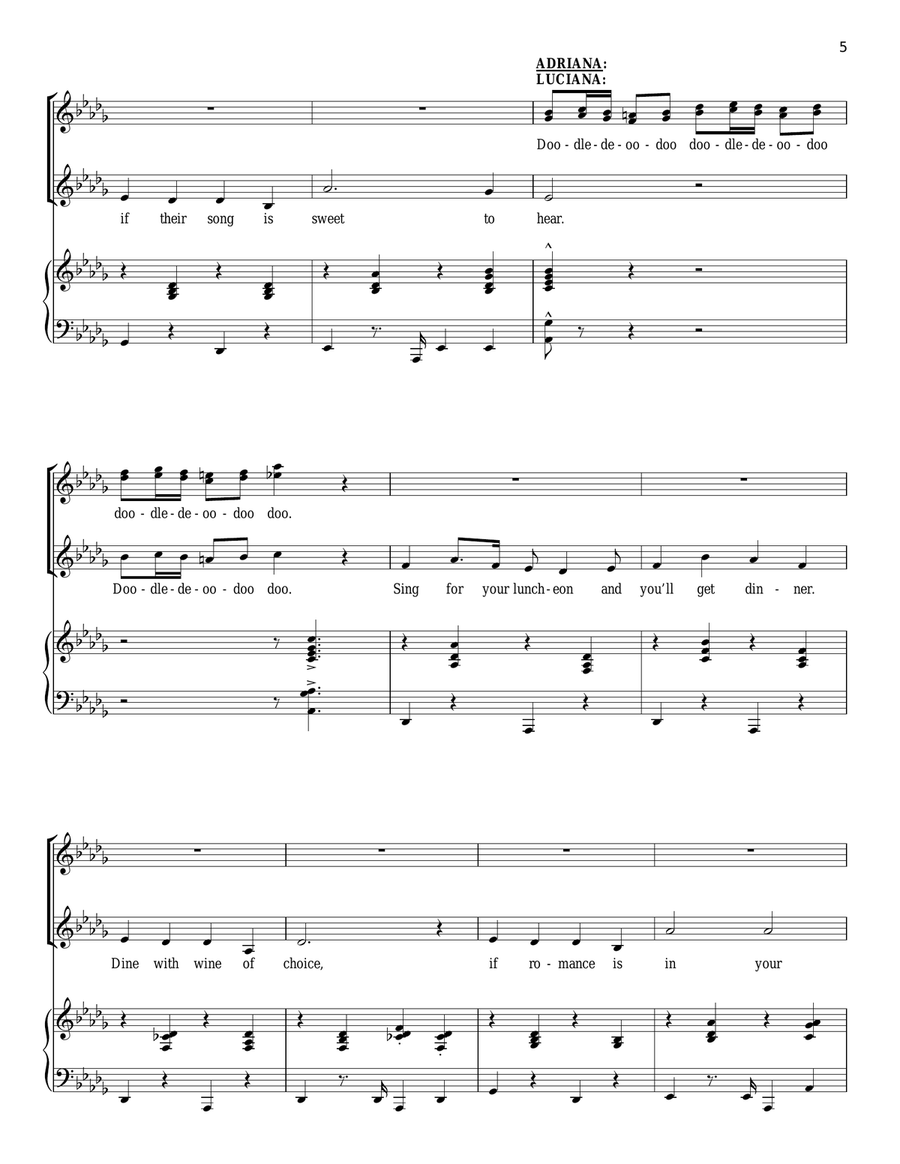 Sing For Your Supper Sing For Your Supper Voice Solo scores gallery preview page 5