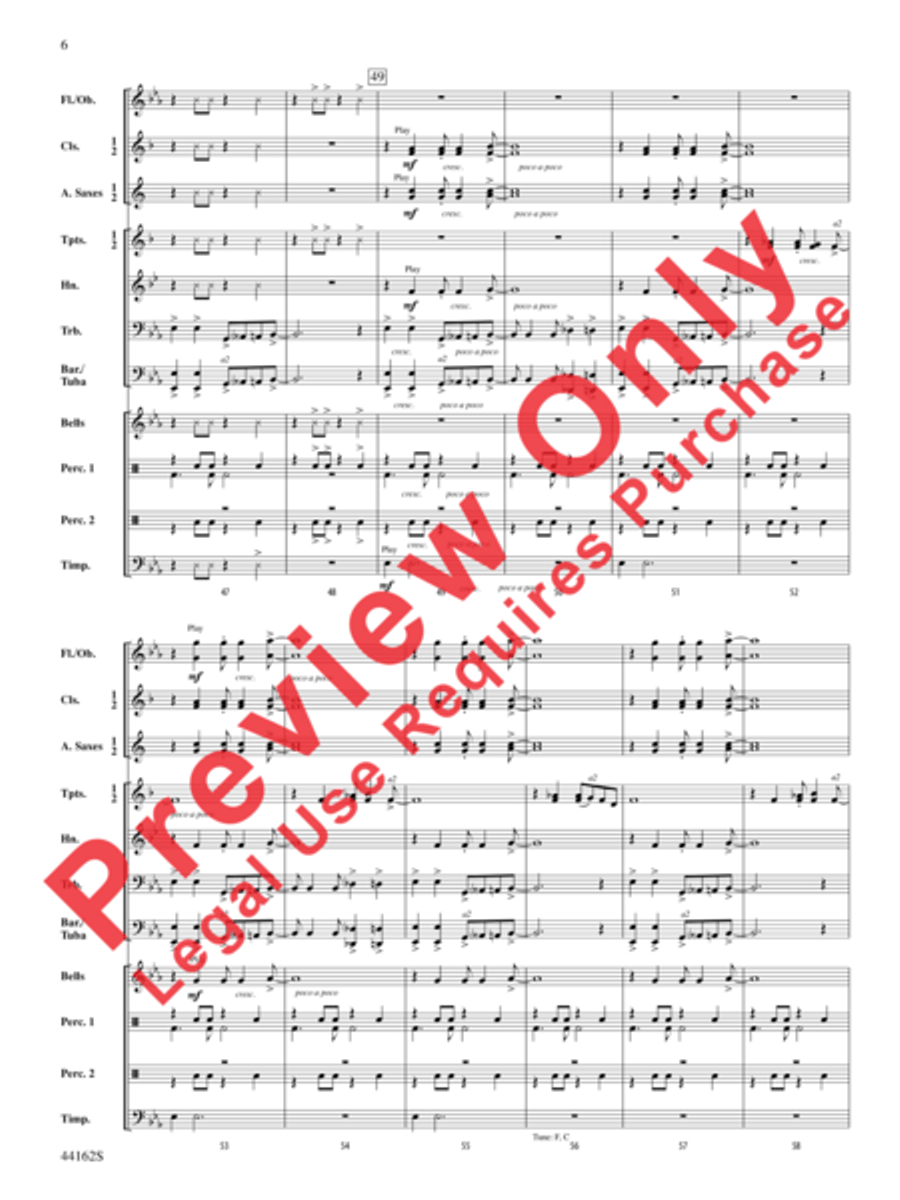 O Happy Day Concert Band scores gallery preview page 7