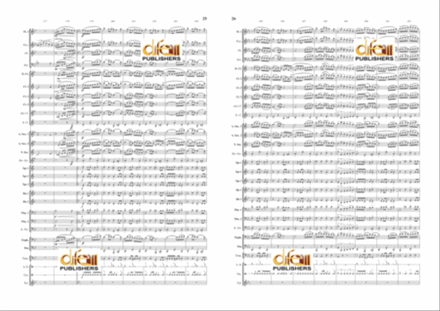 Danzon 2 Concert Band scores gallery preview page 13