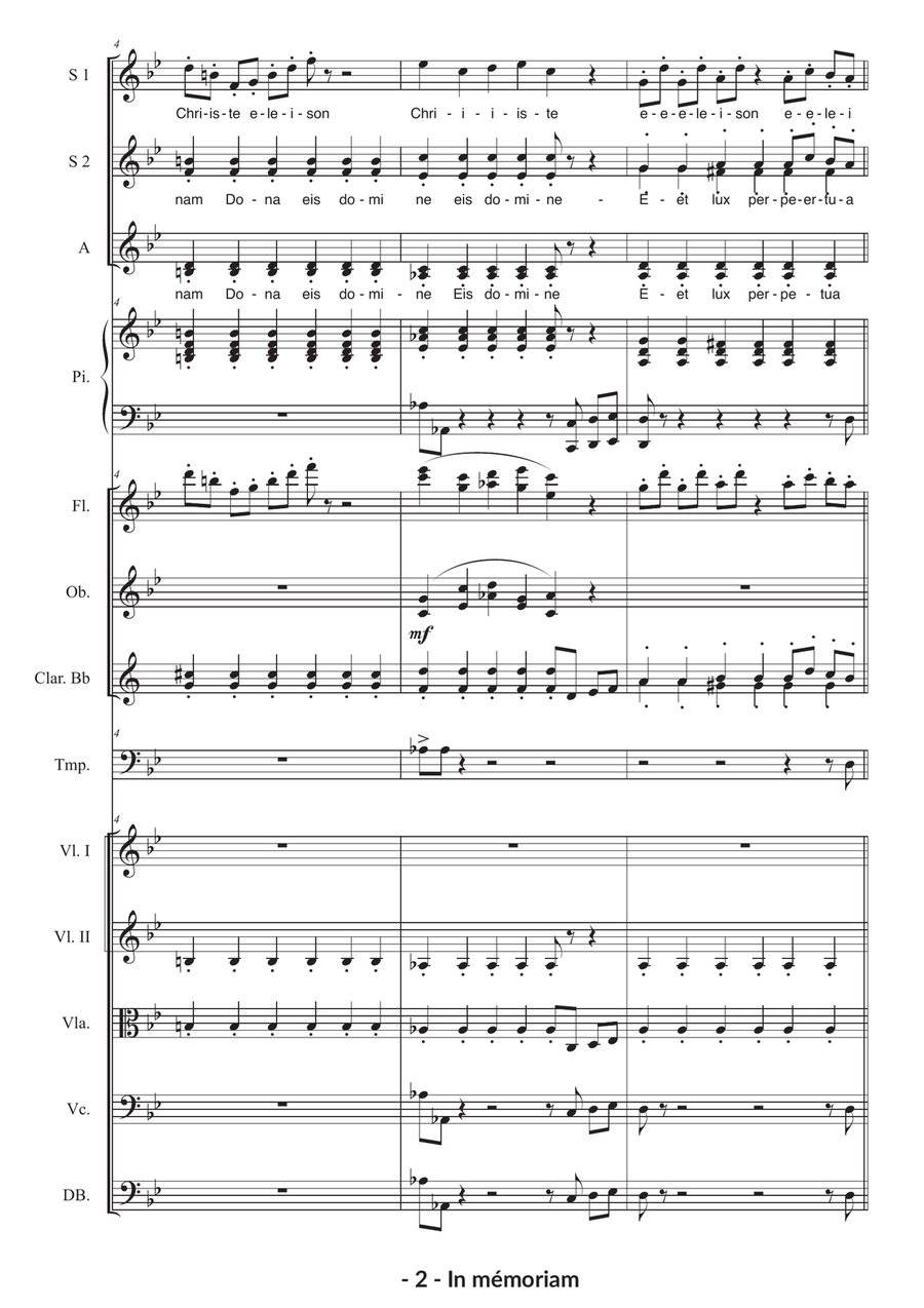 In Memoriam SSA scores gallery preview page 2