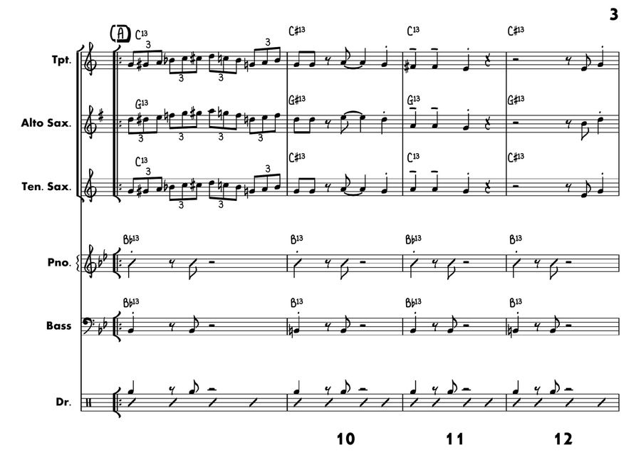 Ping Pong Jazz Ensemble scores gallery preview page 3