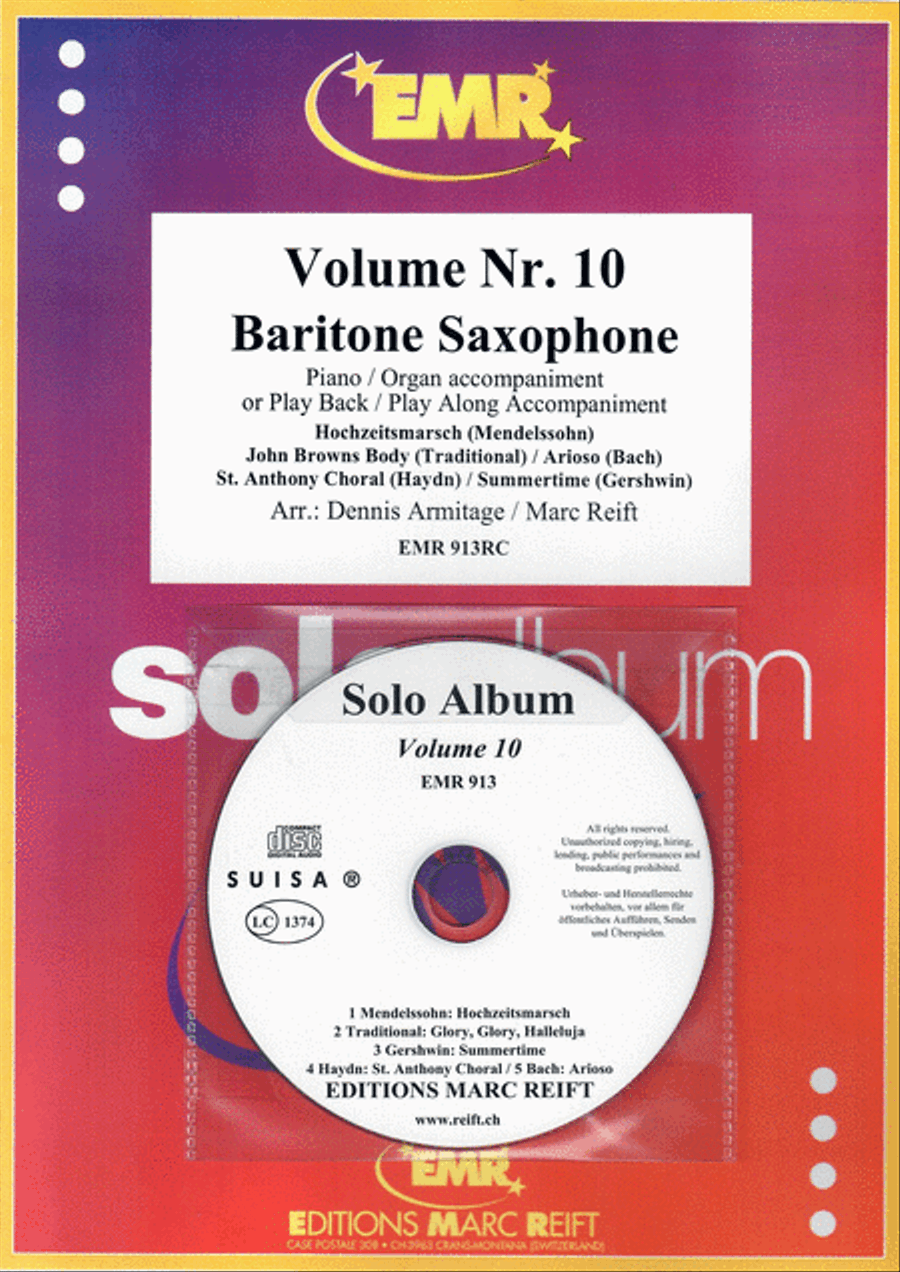 Solo Album Volume 10 Baritone Saxophone scores gallery preview page 1