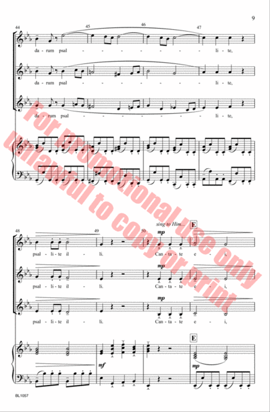Exultate Justi SSA scores gallery preview page 10