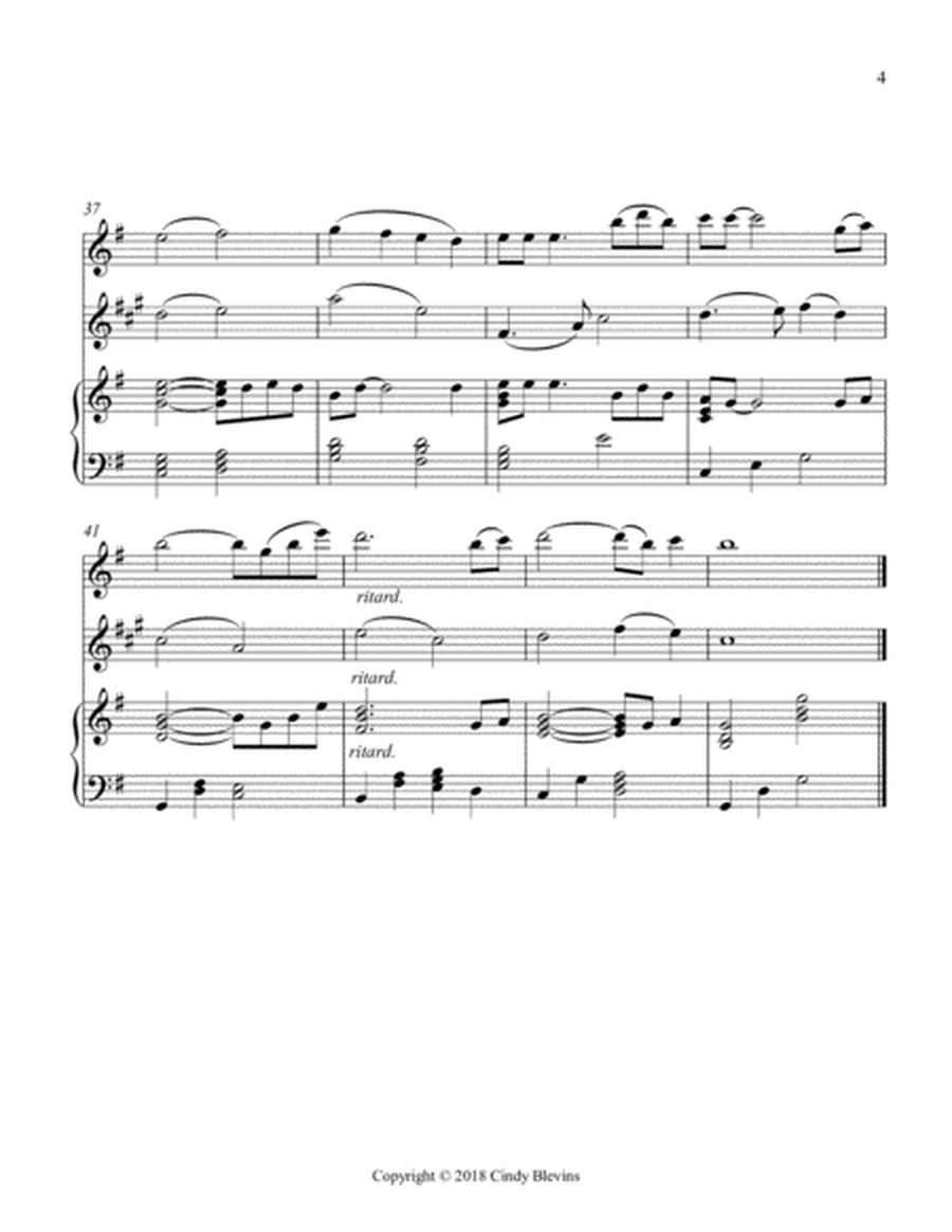 Oh, Shenandoah, for Piano, Flute and Clarinet image number null