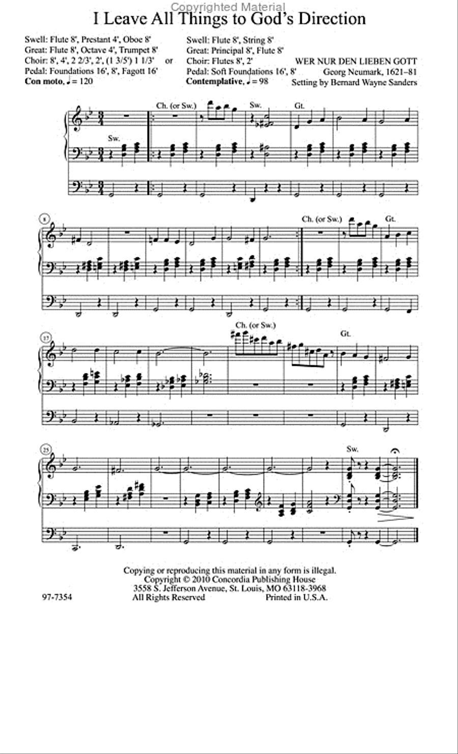 Four Preludes for Trust Organ scores gallery preview page 2