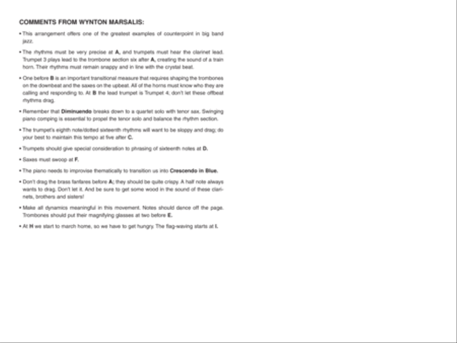 Diminuendo and Crescendo in Blue: Score Jazz Ensemble scores gallery preview page 6