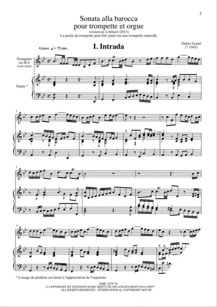 Sonata alla Barocca B-Flat Trumpet scores gallery preview page 3