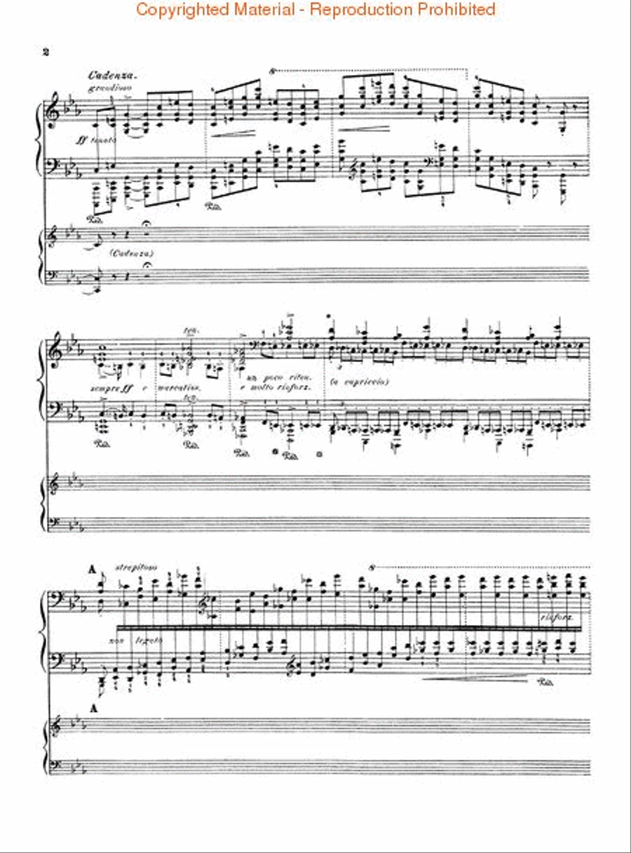 Concerto No. 1 in Eb Piano scores gallery preview page 2