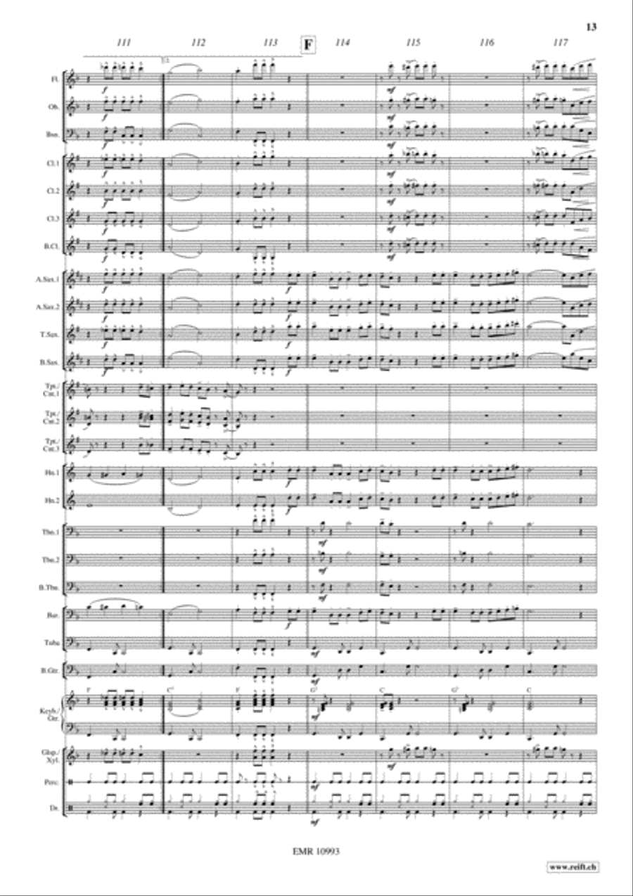 Viva Mexico Concert Band scores gallery preview page 14