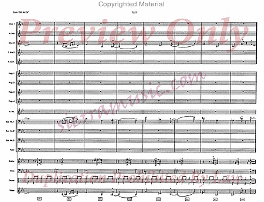 Bill, Not Gil Bill, Not Gil Jazz Ensemble scores gallery preview page 38