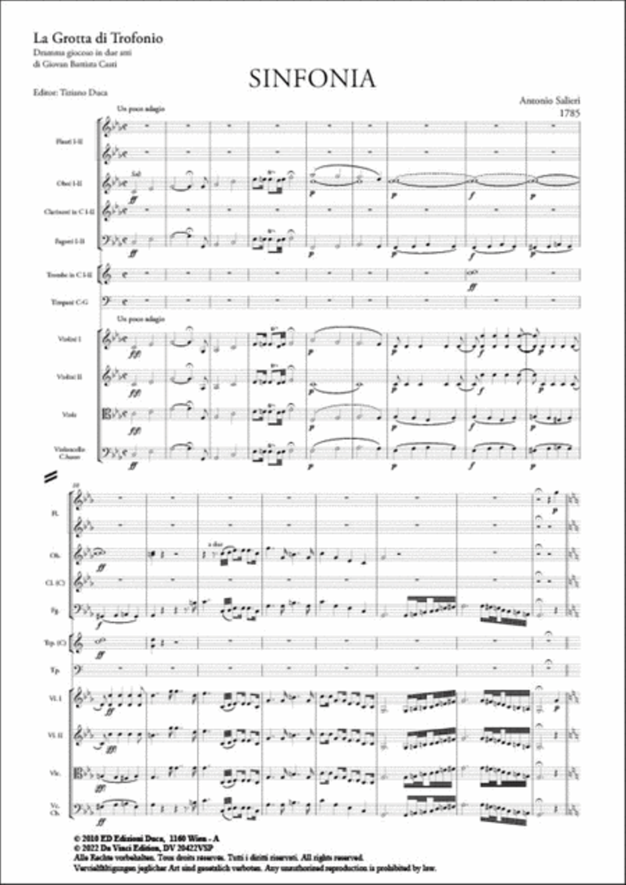 La grotta di Trofonio, opera comica in 2 acts School and Community scores gallery preview page 2