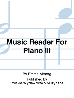 Music Reader For Piano III