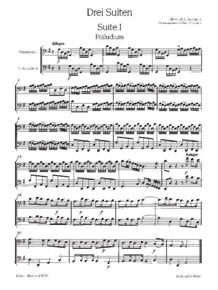 3 Suites from Op. 2