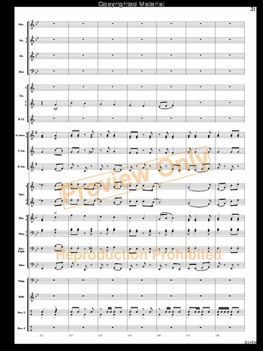 An American Spectacular An American Spectacular Concert Band scores gallery preview page 20