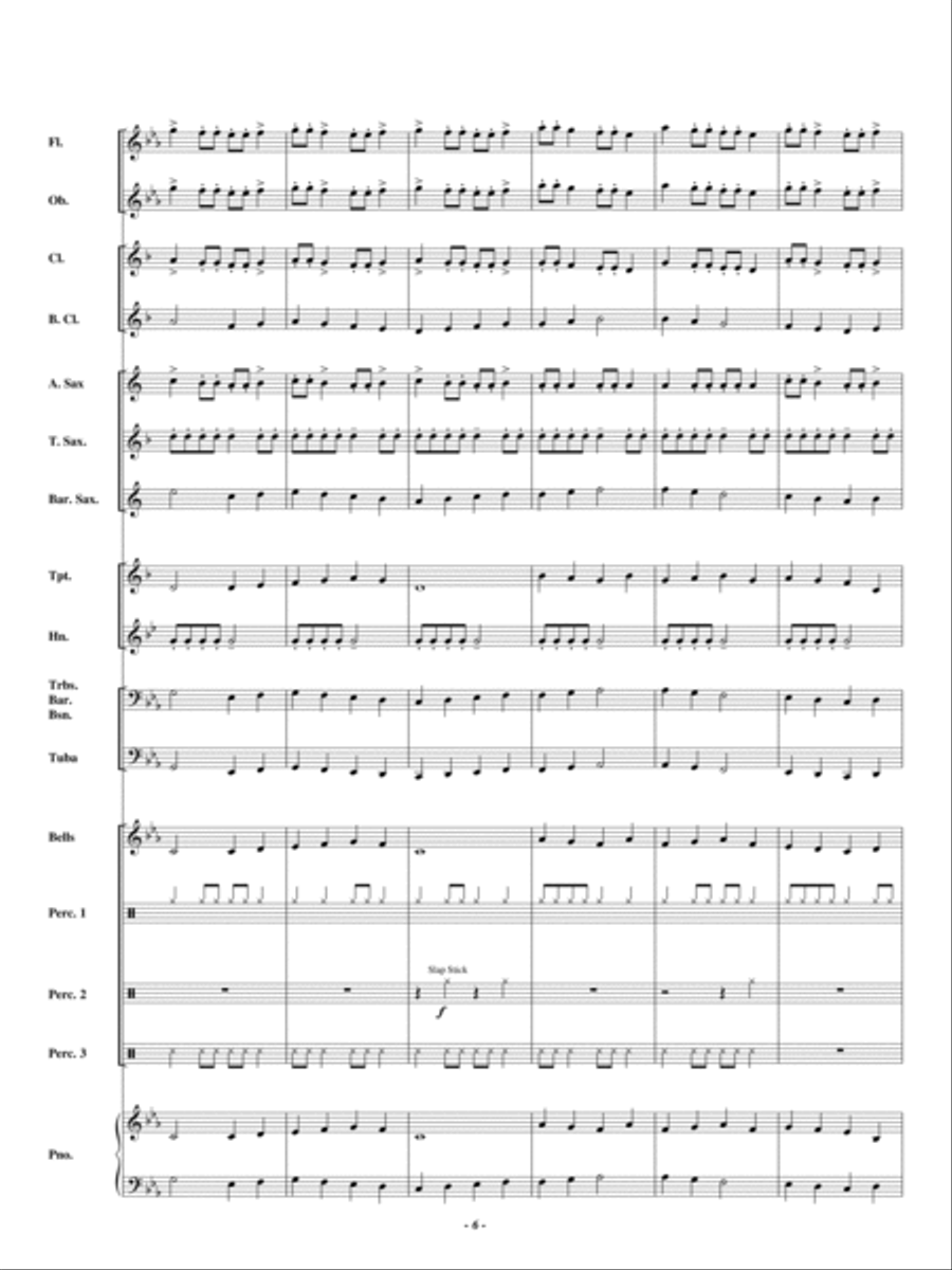 Defeating the Giant Concert Band scores gallery preview page 5