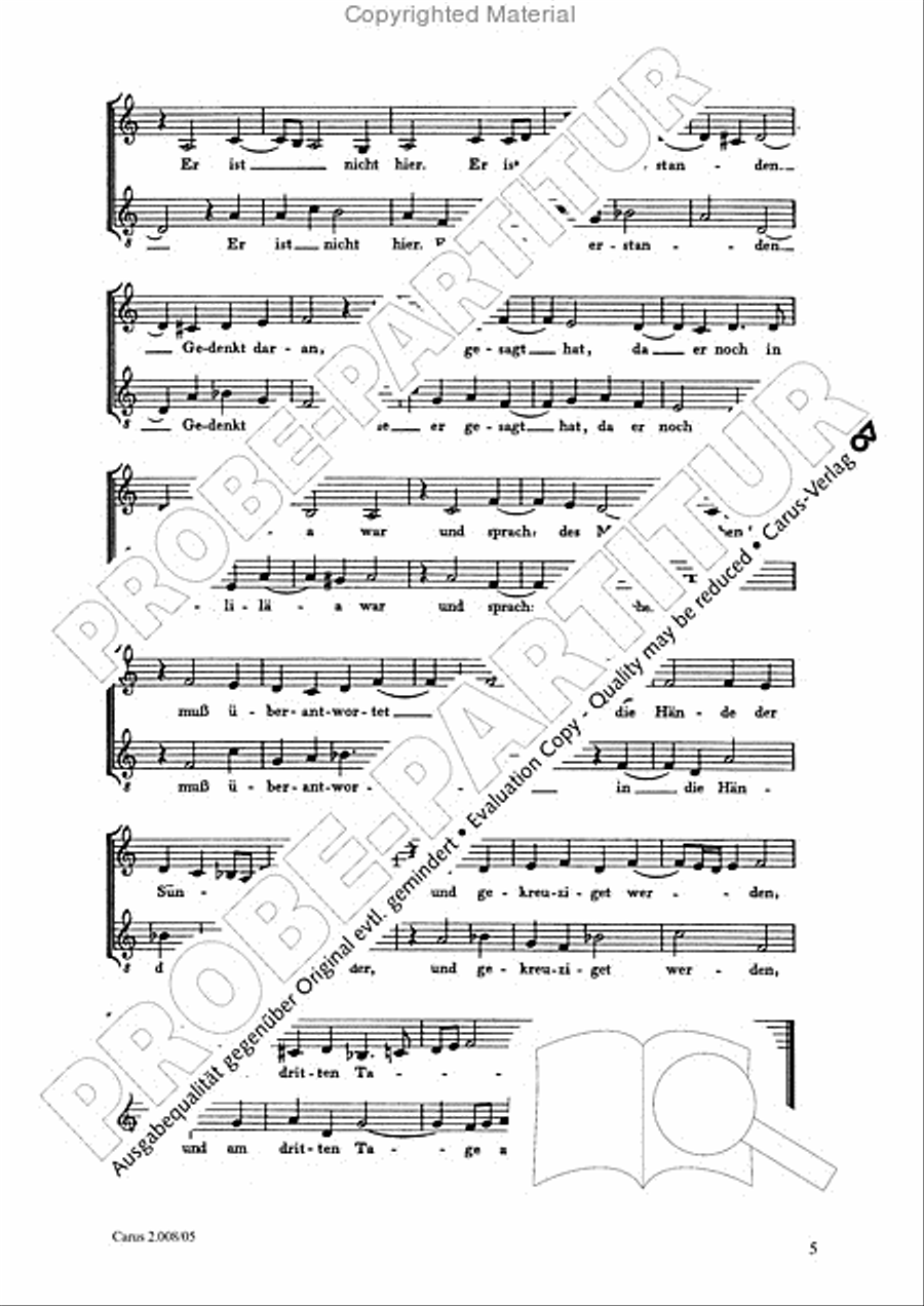 Auferstehungs-Historie SSAATB scores gallery preview page 6