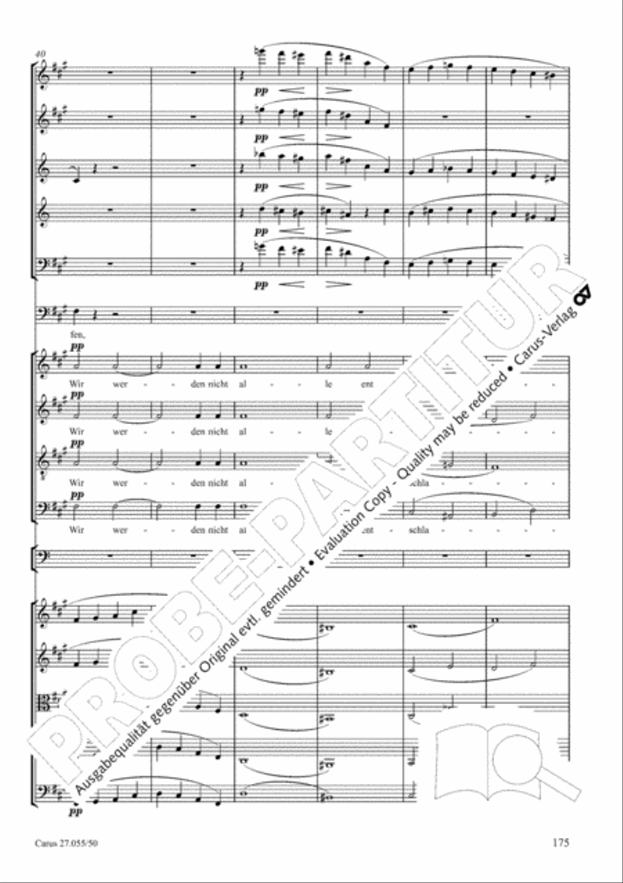 Ein Deutsches Requiem (German Requiem) 4-Part scores gallery preview page 182