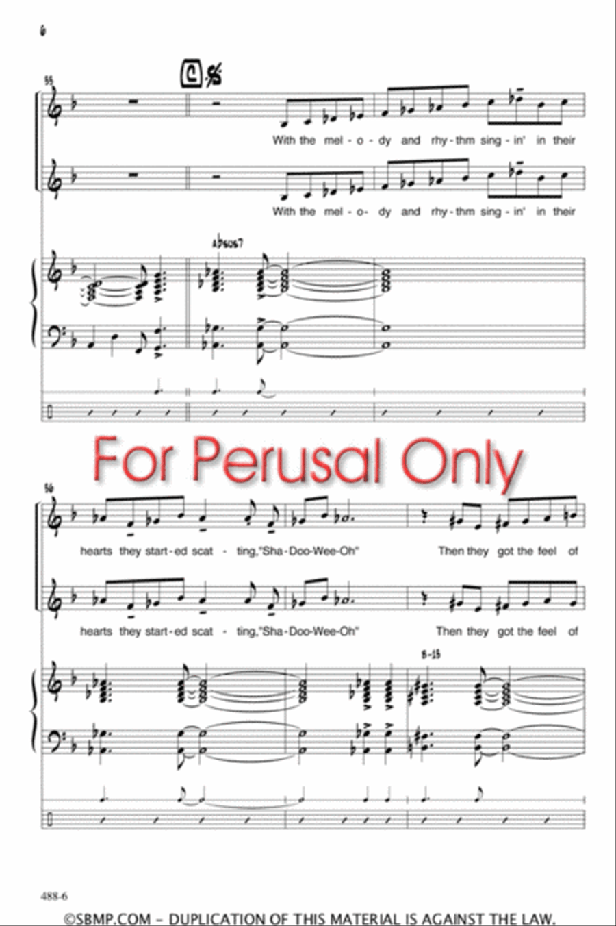 Billy and Ming Do the Bebop Thing - SA Octavo SA scores gallery preview page 6