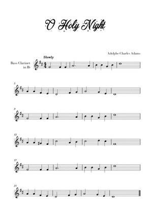 Book cover for O Holy Night (for Bass Clarinet)