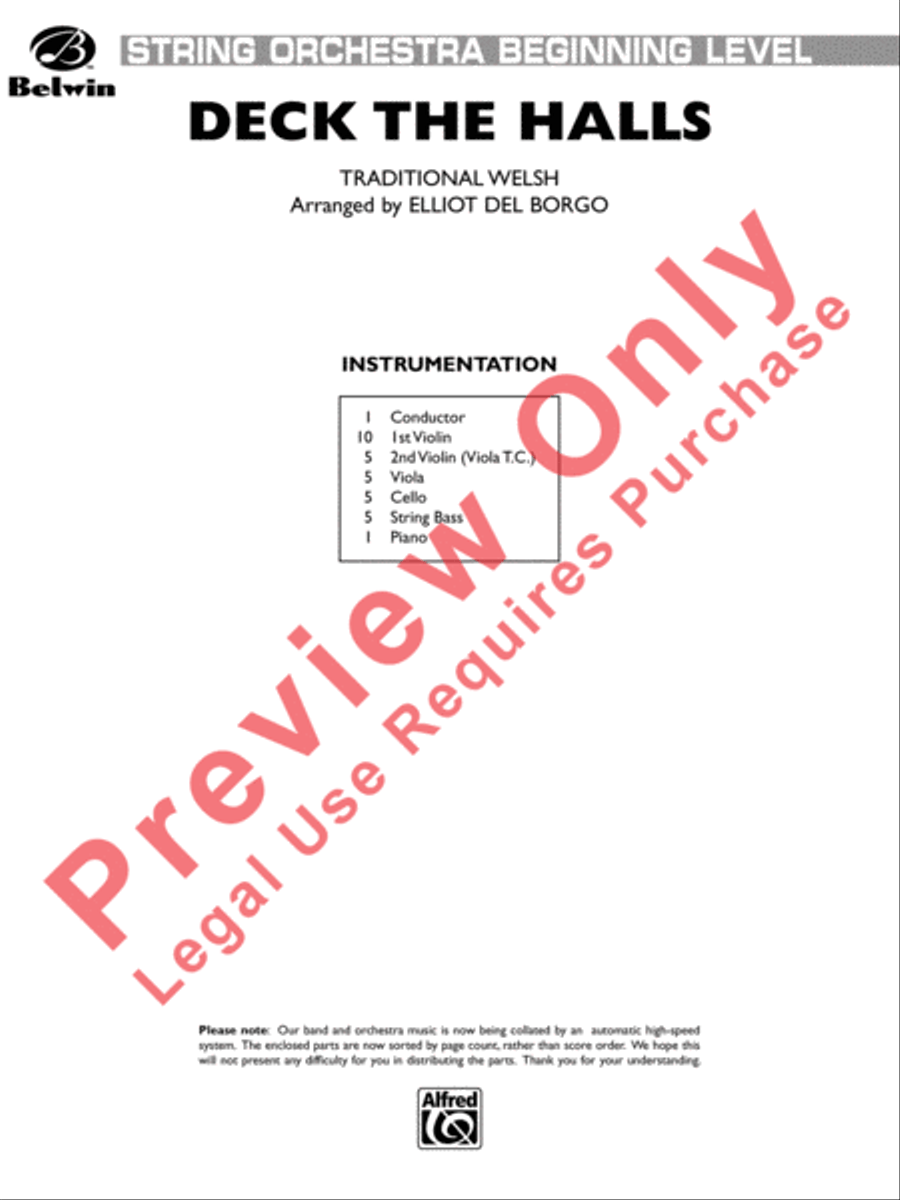 Deck the Halls String Orchestra scores gallery preview page 2
