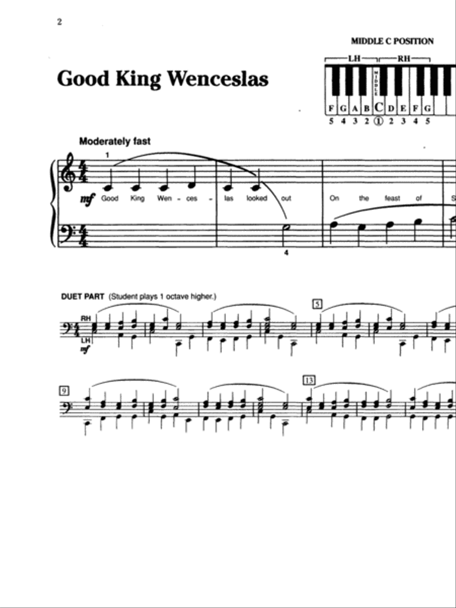 Christmas Festival, Book 1 Easy Piano scores gallery preview page 3