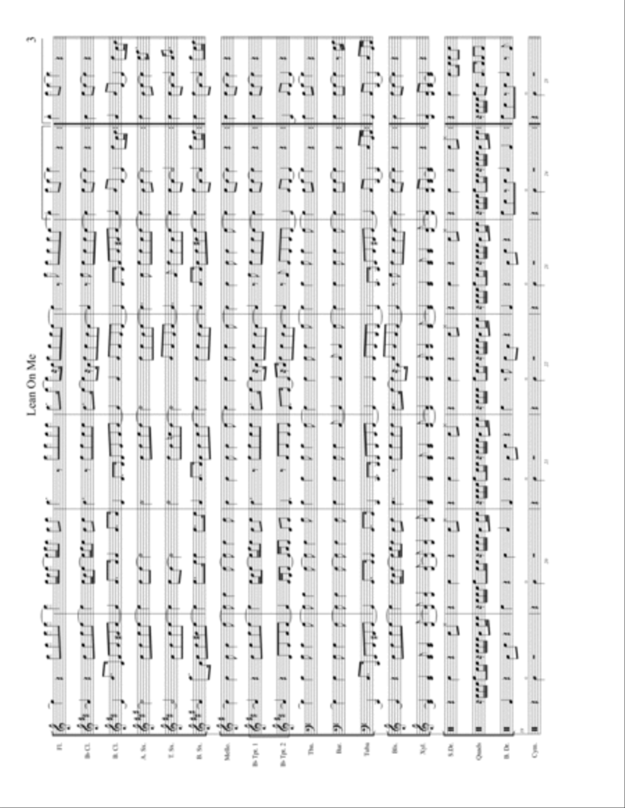 Lean On Me Lean On Me Marching Band scores gallery preview page 5