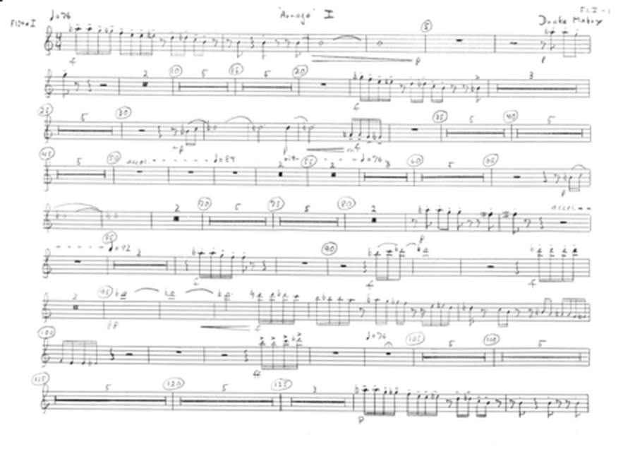 Arnage for trombone and band (parts)