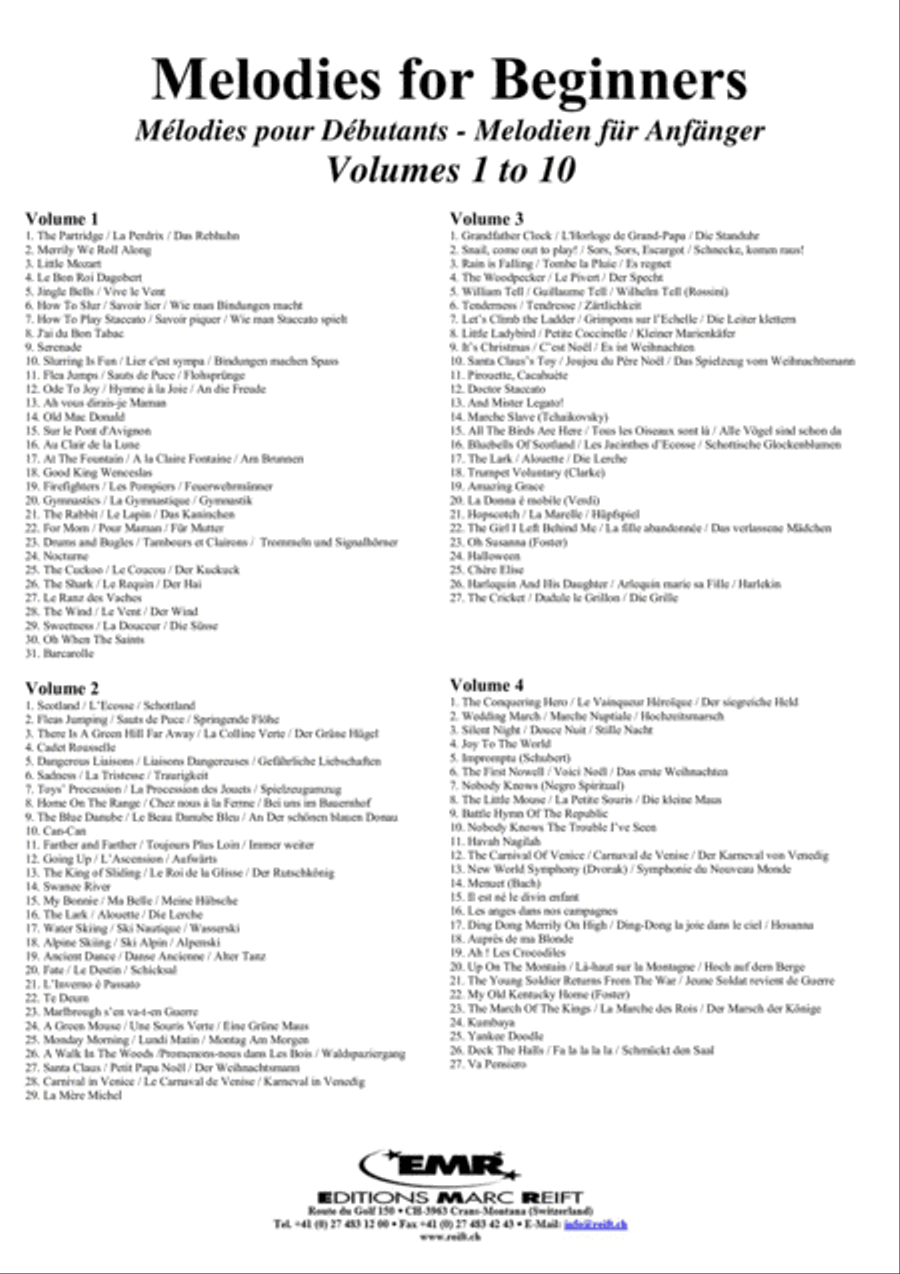 Melodies for Beginners Volumes 1-10 Cello scores gallery preview page 3