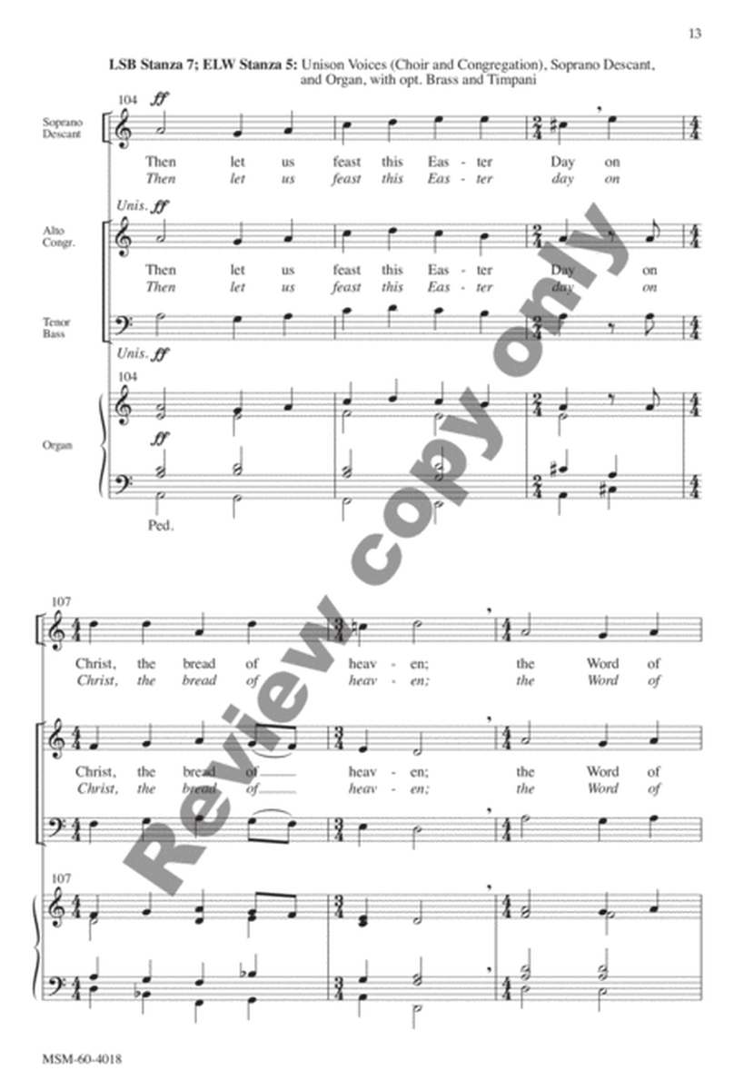 Christ Jesus Lay in Death's Strong Bands (Choral Score) image number null