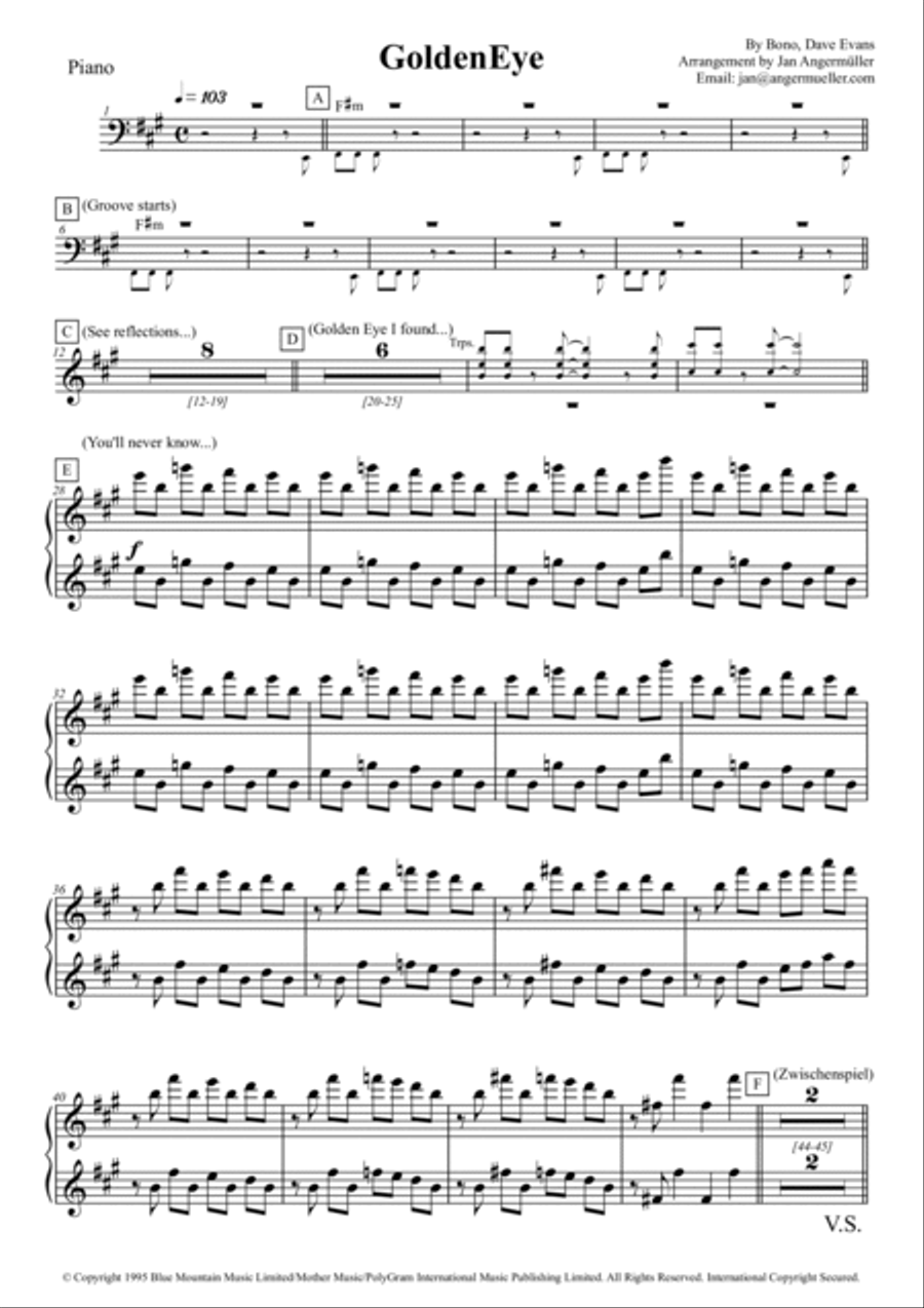 Goldeneye Full Orchestra scores gallery preview page 3