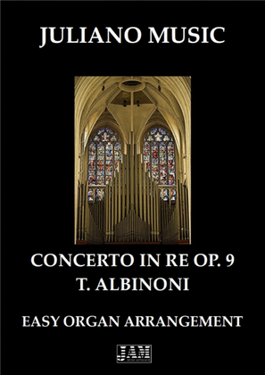 ADAGIO FROM "CONCERTO IN RE N.9" (EASY ORGAN - C VERSION) - T. ALBINONI