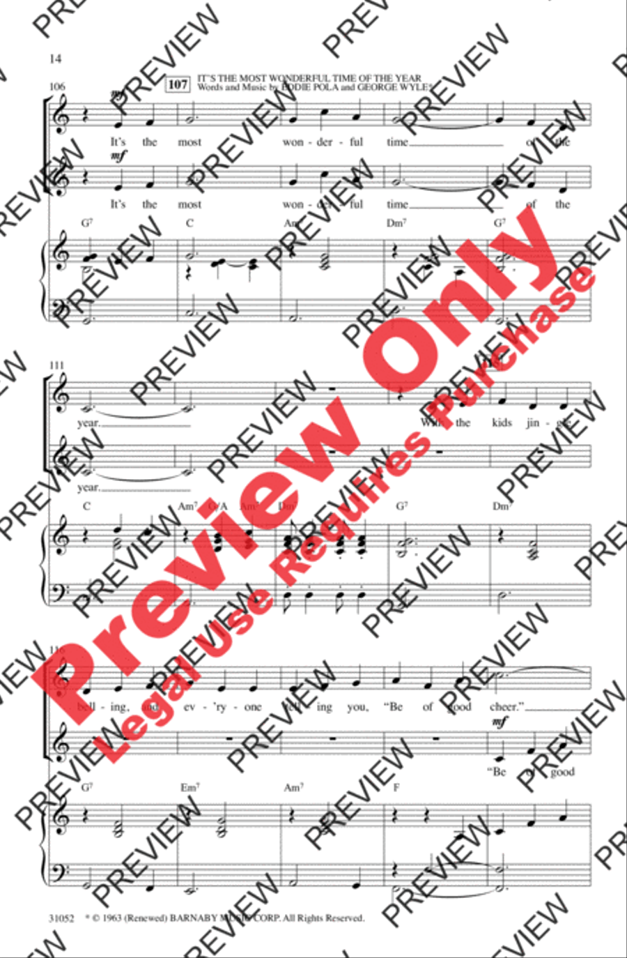 Christmas Pops Trio (A Medley) Women's Choir scores gallery preview page 14