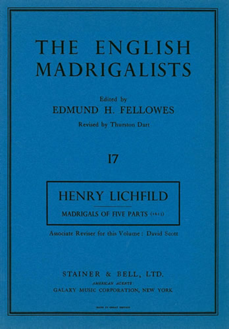 First Set of Madrigals of Five Parts (1613)