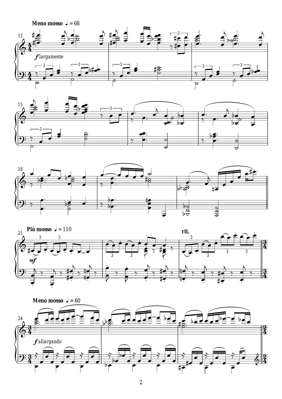 Prelude From Marnie Piano Solo scores gallery preview page 2