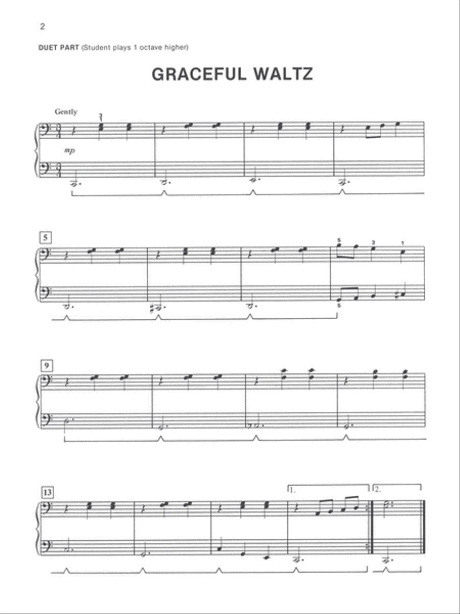 Alfred's Basic Piano Course Duet Book, Level 1B Piano Method scores gallery preview page 2