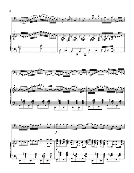 "Dark Eyes" ("Очи Чёрные")-Piano Background for Trombone and Piano (Jazz/Pop Version) image number null