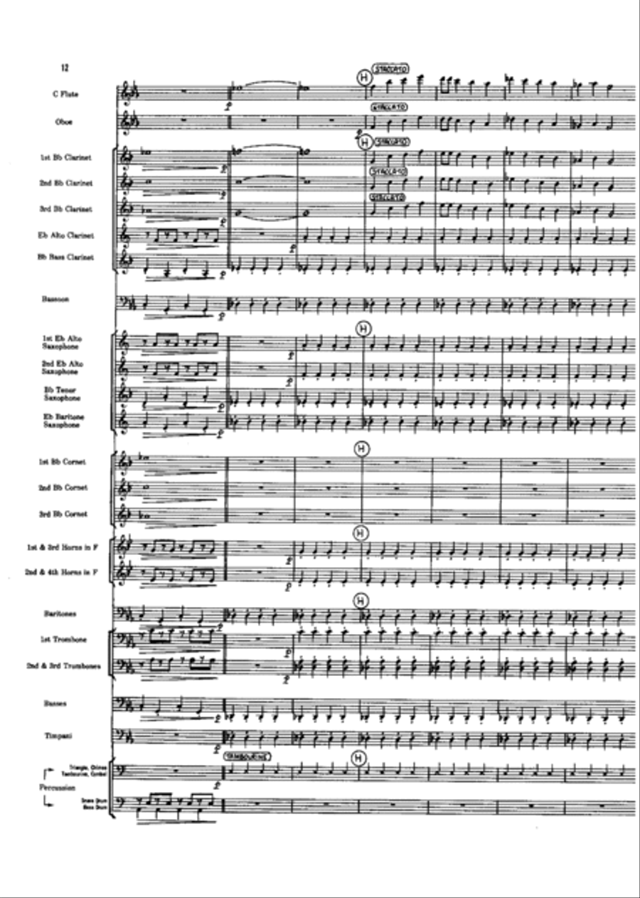Short Prelude With Perspectives Concert Band scores gallery preview page 12