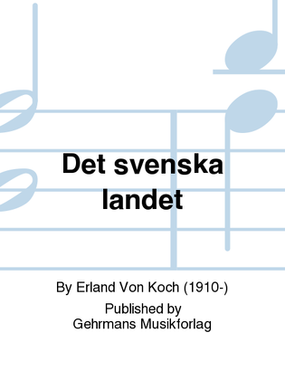 Book cover for Det svenska landet