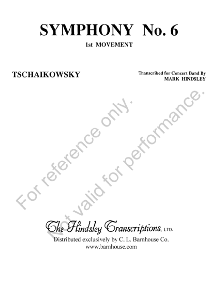 Symphony No. 6 Concert Band scores gallery preview page 2