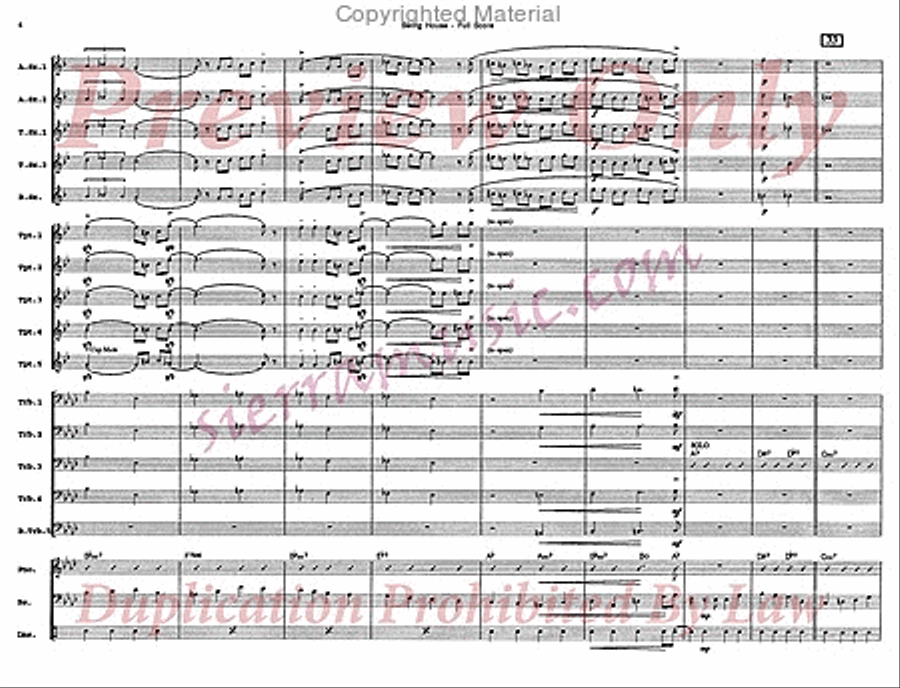 Swing House Swing House Jazz Ensemble scores gallery preview page 5