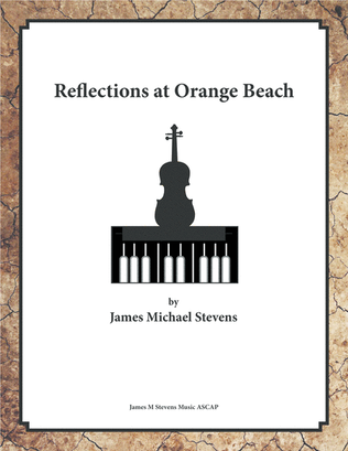 Book cover for Reflections at Orange Beach - Violin & Piano