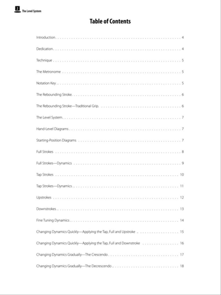The Level System Percussion scores gallery preview page 3