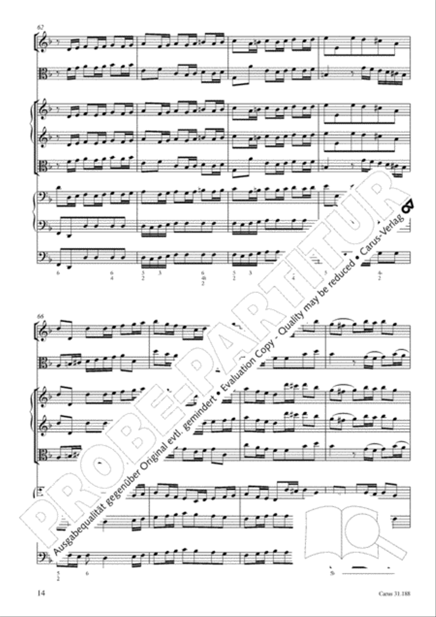 I have placed all my confidence (Ich habe meine Zuversicht) 4-Part scores gallery preview page 15