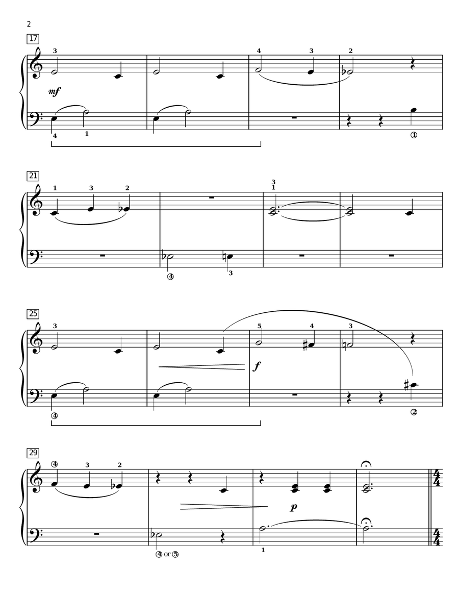 Hedwig's Theme Piano Method scores gallery preview page 2