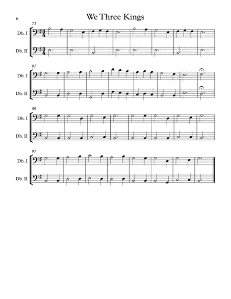 Easy Christmas Duets for Early Intermediate Bass Duet Volume 1 String Duet scores gallery preview page 6