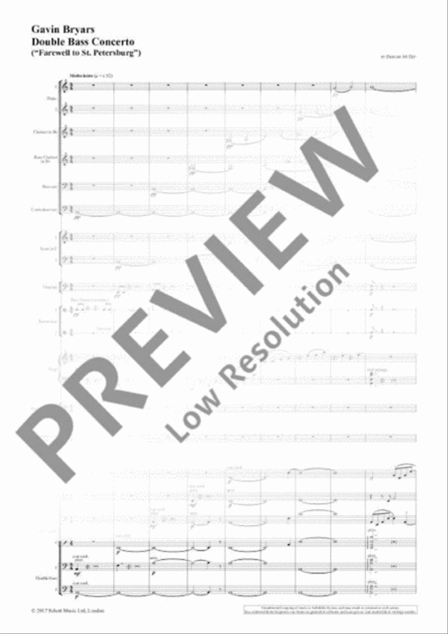 Double Bass Concerto Double Bass Concerto 3-Part scores gallery preview page 6