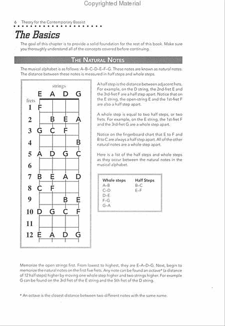 Theory for the Contemporary Bassist Bass Guitar scores gallery preview page 2