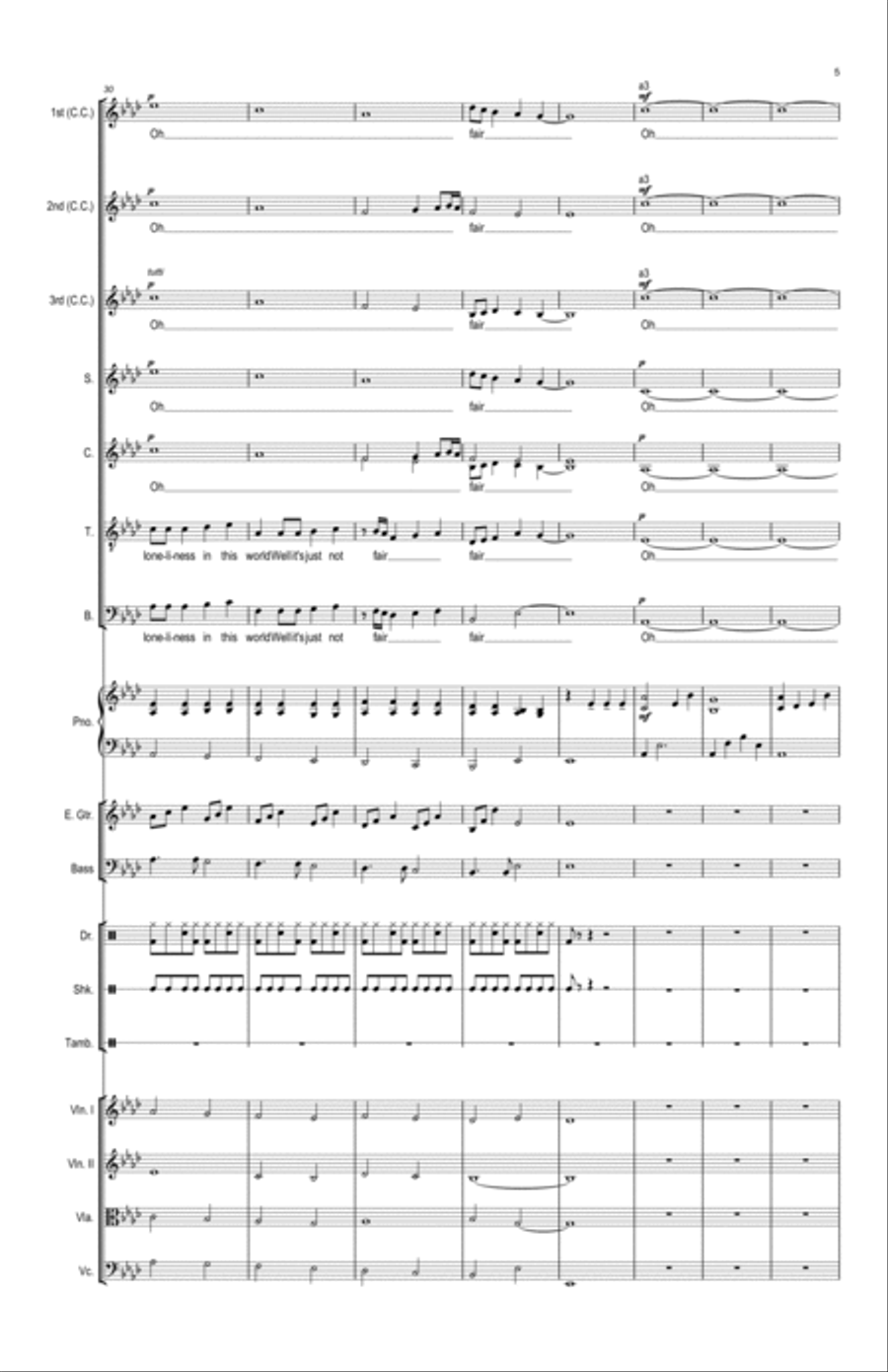 Love and Mercy Choir scores gallery preview page 5