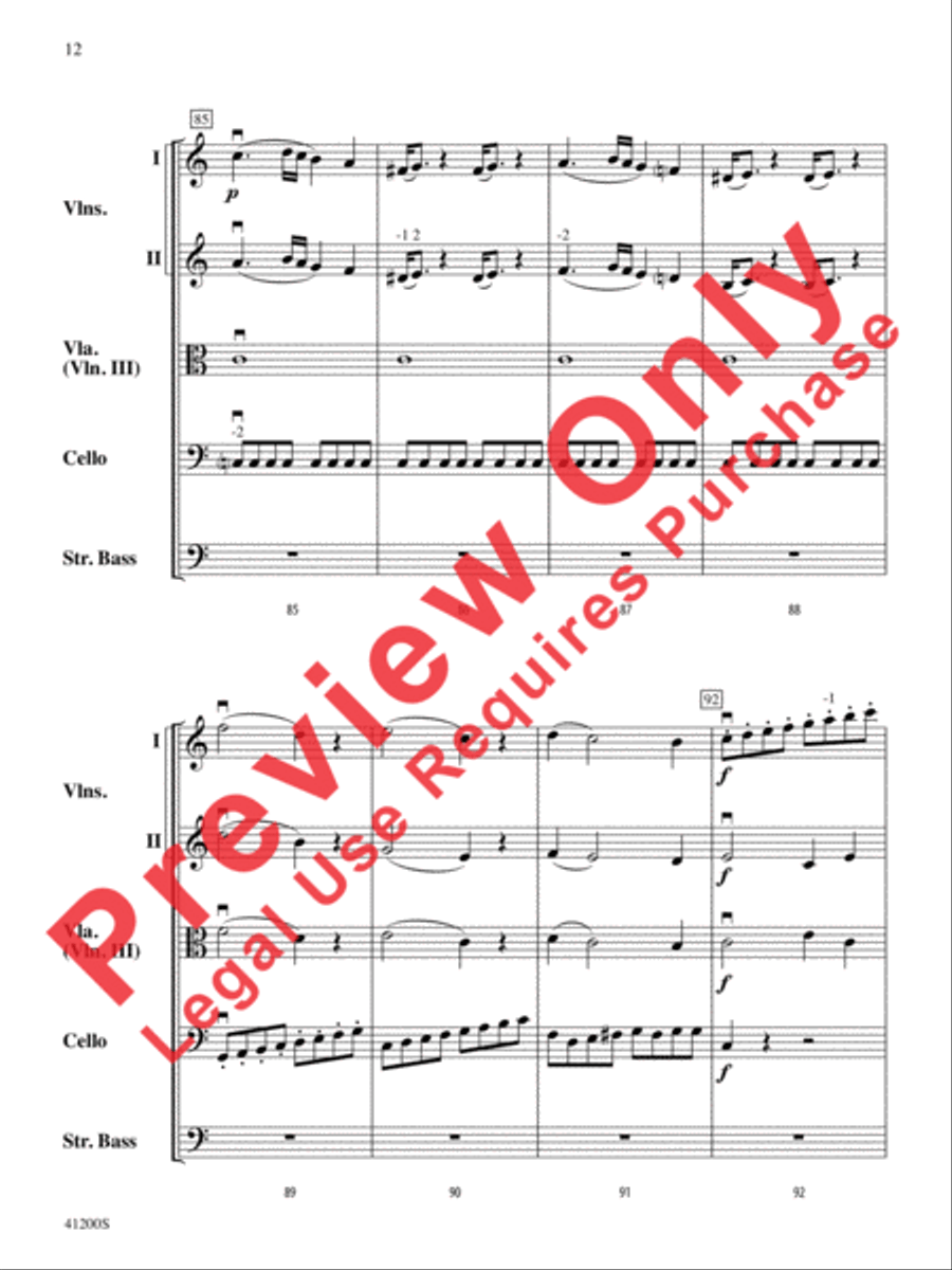Allegro Molto Allegro Molto String Orchestra scores gallery preview page 13
